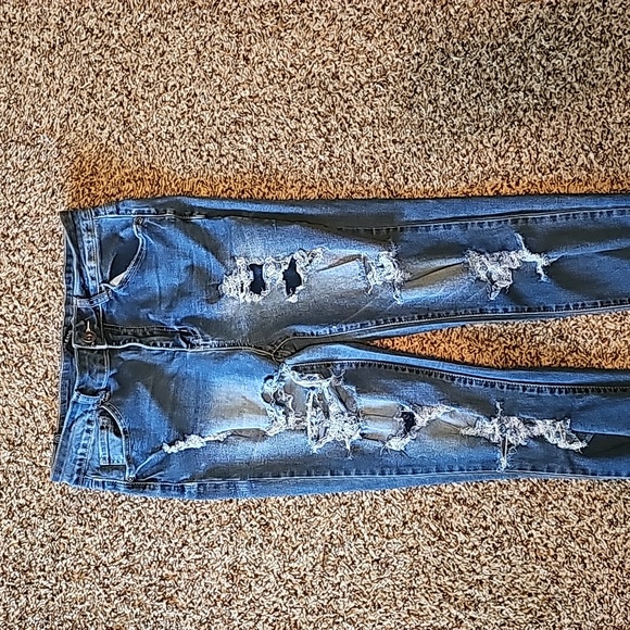 Savage Collection by Elite Jeans High Rise Distressed Jeans - Picture 1 of 6